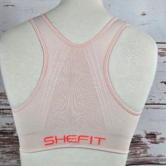 SheFit Lounge Bra Pink Size Small - Picture 3 of 4